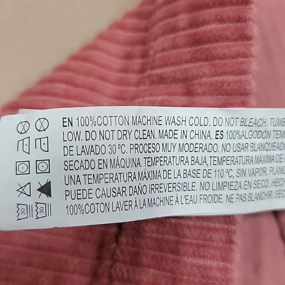 Forever 21, Size S, Mauve Corduroy Button Down Mini Skirt, EUC - Picture 8 of 8